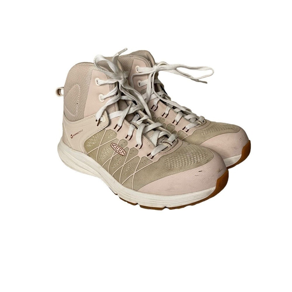 KEEN Vista Energy Safety Toe Sneakers Women’s 9.5 High Top Hiking Utility Beige